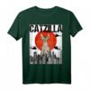 Japanisches Catzilla Devon Rex Katze T-Shirt - Lustiges Vintage Haustier-Design für Katzenliebhaber & Tierfreunde