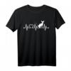 EKG Herzschlag Puls Herz Sphynx T-Shirt für Sphinx Katzenbesitzer – Lustiges Geschenk für Katzenliebhaber und Tierfans zu Weihnachten & Geburtstag