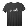 EKG Herzschlag Puls Herz Sphynx T-Shirt für Sphinx Katzenbesitzer – Lustiges Geschenk für Katzenliebhaber und Tierfans zu Weihnachten & Geburtstag