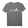 EKG Herzschlag Puls Herz Sphynx T-Shirt für Sphinx Katzenbesitzer – Lustiges Geschenk für Katzenliebhaber und Tierfans zu Weihnachten & Geburtstag