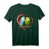 Wellensittich Haustier Papagei Vogel mit Herz T-Shirt – Geschenkidee für Vogel- und Wellensittichliebhaber zu Geburtstag, Weihnachten & mehr