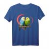Wellensittich Haustier Papagei Vogel mit Herz T-Shirt – Geschenkidee für Vogel- und Wellensittichliebhaber zu Geburtstag, Weihnachten & mehr
