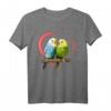 Wellensittich Haustier Papagei Vogel mit Herz T-Shirt – Geschenkidee für Vogel- und Wellensittichliebhaber zu Geburtstag, Weihnachten & mehr