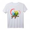 Wellensittich Haustier Papagei Vogel mit Herz T-Shirt – Geschenkidee für Vogel- und Wellensittichliebhaber zu Geburtstag, Weihnachten & mehr