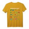 Dinosaurier-Arten Alphabet A-Z Dino ABC T-Rex Dinosaurier T-Shirt – Perfekt für Dino-Experten, Schüler & Dinosaurier-Fans