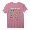 Dinosaurier-Arten Alphabet A-Z Dino ABC T-Rex Dinosaurier T-Shirt – Perfekt für Dino-Experten, Schüler & Dinosaurier-Fans
