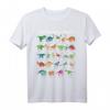 Dinosaurier-Arten Alphabet A-Z Dino ABC T-Rex Dinosaurier T-Shirt – Perfekt für Dino-Experten, Schüler & Dinosaurier-Fans