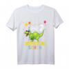 Kinder Dinosaurier T-Shirt für 2 Jahre Geburtstag - Klassisch geschnitten, doppelt genähter Saum für Jungen und Mädchen