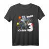 Kinder Dinosaurier Hase 3. Geburtstag T-Shirt - Perfektes Geburtstagsoutfit für Jungen und Mädchen mit Dino- und Hasen-Motto