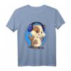Musikliebhaber DJ Kopfhörer T-Shirt mit niedlichem Hamster - Perfekt für Tier- und Musikfans, Tanzen & DJ Begeisterte