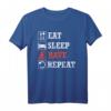 Eat Sleep Rave Repeat Festival DJ T-Shirt für Männer & Frauen – Stylisches Raver Shirt für Techno-Events, Ibiza, Sommernächte & Party-Geschenk