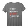 Eat Sleep Rave Repeat Festival DJ T-Shirt für Männer & Frauen – Stylisches Raver Shirt für Techno-Events, Ibiza, Sommernächte & Party-Geschenk
