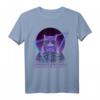 Party Musik Techno Katzen T-Shirt - Lustiges Vaporwave DJ Motiv für Katzenliebhaber, Synthwave & Rave Fans, ideales Geschenk für DJs und Musikfans
