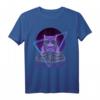 Party Musik Techno Katzen T-Shirt - Lustiges Vaporwave DJ Motiv für Katzenliebhaber, Synthwave & Rave Fans, ideales Geschenk für DJs und Musikfans