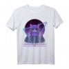 Party Musik Techno Katzen T-Shirt - Lustiges Vaporwave DJ Motiv für Katzenliebhaber, Synthwave & Rave Fans, ideales Geschenk für DJs und Musikfans