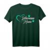 Dobermann Mama Geschenk Pfote Hunde Herz Design T-Shirt - Perfekt für Hundeliebhaberinnen, Dobermann Züchterinnen & Hundespaziergänge