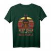 Dobermann Shirt Yoga Keep Calm T-Shirt - Lustiges Hundemotiv für Männer, Frauen & Kinder als Geschenk zum Geburtstag oder Weihnachten