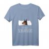 Damen Dobermann Schlafshirt mit V-Ausschnitt – Süßes Hundeliebhaber-Outfit, perfekt zum Schlafen & als Geschenk für Familie & Freunde