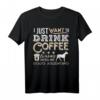 Dogo Argentino Mama Papa Ich will nur hängen trinken Kaffee T-Shirt – Lustiges Geschenk für Hundeliebhaber & Kaffee-Fans