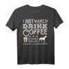 Dogo Argentino Mama Papa Ich will nur hängen trinken Kaffee T-Shirt – Lustiges Geschenk für Hundeliebhaber & Kaffee-Fans