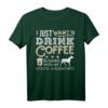 Dogo Argentino Mama Papa Ich will nur hängen trinken Kaffee T-Shirt – Lustiges Geschenk für Hundeliebhaber & Kaffee-Fans