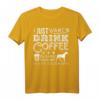Dogo Argentino Mama Papa Ich will nur hängen trinken Kaffee T-Shirt – Lustiges Geschenk für Hundeliebhaber & Kaffee-Fans