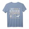 Dogo Argentino Mama Papa Ich will nur hängen trinken Kaffee T-Shirt – Lustiges Geschenk für Hundeliebhaber & Kaffee-Fans