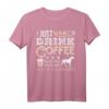 Dogo Argentino Mama Papa Ich will nur hängen trinken Kaffee T-Shirt – Lustiges Geschenk für Hundeliebhaber & Kaffee-Fans
