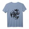 Tribal-Drache T-Shirt für Fantasy- & Tierliebhaber - Klassisch geschnitten, doppelt genäht, für Männer, Frauen, Kinder & Jugendliche