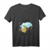 Damen Eidechse Pyjama Schlafanzug T-Shirt mit V-Ausschnitt – Perfektes Geschenk für Familie & Tierliebhaber