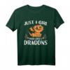 Nur ein Mädchen, das Drachen liebt - Niedliches Cartoon Drachen T-Shirt für Kinder, perfekt als Geburtstags- oder Fantasy-Geschenk