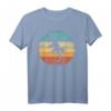 Gecko Retro Vintage 60er 70er Sonnenuntergang T-Shirt – Reptilien- und Tierliebhaber Mode für Männer, Frauen, Jungen & Mädchen