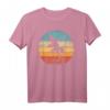 Gecko Retro Vintage 60er 70er Sonnenuntergang T-Shirt – Reptilien- und Tierliebhaber Mode für Männer, Frauen, Jungen & Mädchen