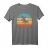 Gecko Retro Vintage 60er 70er Sonnenuntergang T-Shirt – Reptilien- und Tierliebhaber Mode für Männer, Frauen, Jungen & Mädchen