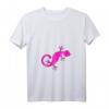 Damen Rosa Eidechse T-Shirt mit V-Ausschnitt – Leichtes, Klassisch Geschnittenes Top mit Tiermotiv