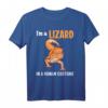 Eidechsen Lizard Gecko Reptilien Echse T-Shirt – Perfekt für Kinder, Reptilienliebhaber und Eidechsen-Fans, inklusive Kuscheltier