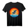 Gecko Retro Vintage 60er 70er Sonnenuntergang T-Shirt - Für Tier- und Reptilienliebhaber, Männer & Frauen