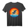 Gecko Retro Vintage 60er 70er Sonnenuntergang T-Shirt - Für Tier- und Reptilienliebhaber, Männer & Frauen