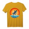Gecko Retro Vintage 60er 70er Sonnenuntergang T-Shirt - Für Tier- und Reptilienliebhaber, Männer & Frauen