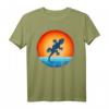Gecko Retro Vintage 60er 70er Sonnenuntergang T-Shirt - Für Tier- und Reptilienliebhaber, Männer & Frauen