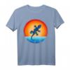 Gecko Retro Vintage 60er 70er Sonnenuntergang T-Shirt - Für Tier- und Reptilienliebhaber, Männer & Frauen