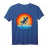Gecko Retro Vintage 60er 70er Sonnenuntergang T-Shirt - Für Tier- und Reptilienliebhaber, Männer & Frauen