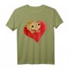 Gecko Crested Heart Nettes Eidechsen-Reptil T-Shirt – Klassisch geschnitten, langlebig, ideales Geschenk für Reptilienliebhaber