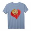 Gecko Crested Heart Nettes Eidechsen-Reptil T-Shirt – Klassisch geschnitten, langlebig, ideales Geschenk für Reptilienliebhaber