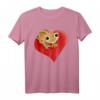 Gecko Crested Heart Nettes Eidechsen-Reptil T-Shirt – Klassisch geschnitten, langlebig, ideales Geschenk für Reptilienliebhaber