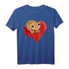 Gecko Crested Heart Nettes Eidechsen-Reptil T-Shirt – Klassisch geschnitten, langlebig, ideales Geschenk für Reptilienliebhaber