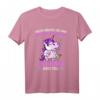 Heute möchte ich was mit Menschen machen Schubsen wäre toll - Lustiges Einhorn T-Shirt mit schwarzem Humor für Männer und Frauen