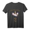 Kinder Ich bin schon 2 Geburtstagsshirt mit Einhorn - Perfektes Geschenk und Outfit für den 2. Geburtstag Mädchen