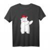Dabbing Eisbär Weihnachtsmann Hut Weihnachtsmütze - Lustiges Polar Bären T-Shirt für Kinder & Erwachsene, perfektes Weihnachtsgeschenk für Bärenliebhaber