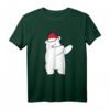 Dabbing Eisbär Weihnachtsmann Hut Weihnachtsmütze - Lustiges Polar Bären T-Shirt für Kinder & Erwachsene, perfektes Weihnachtsgeschenk für Bärenliebhaber
